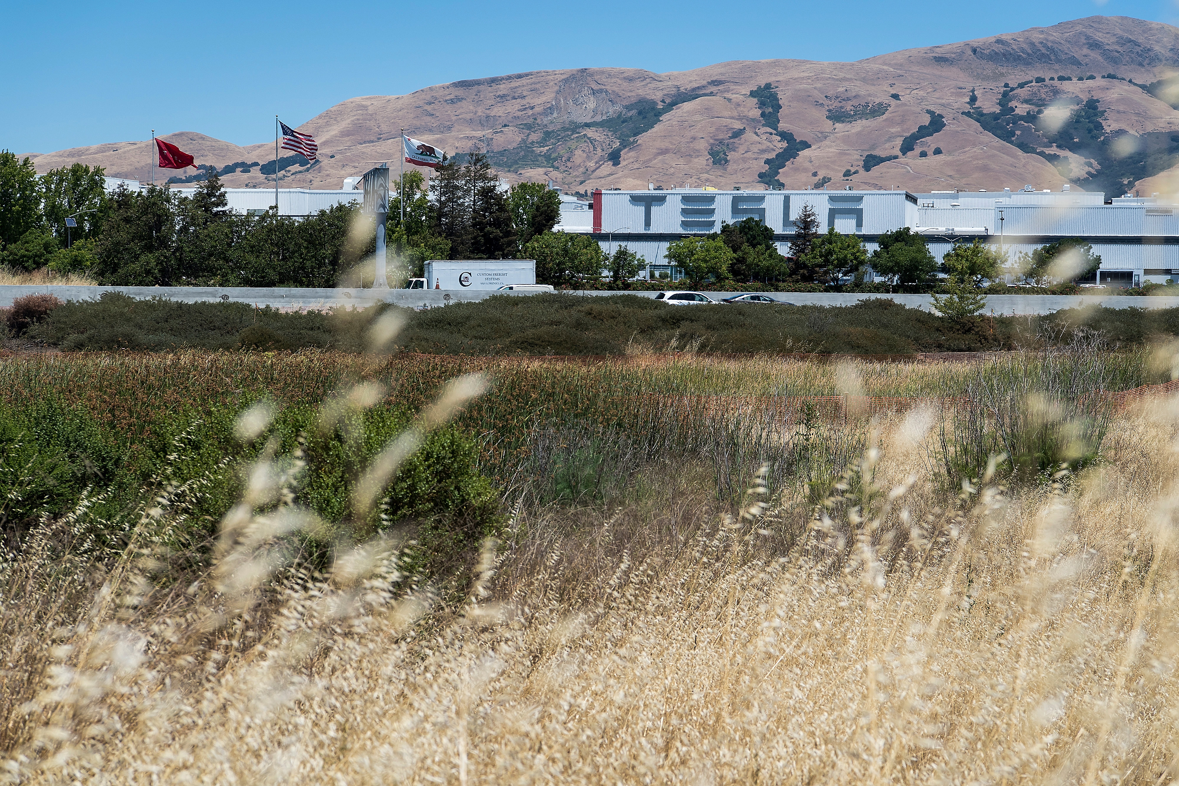 The Tesla factory in Fremont, California