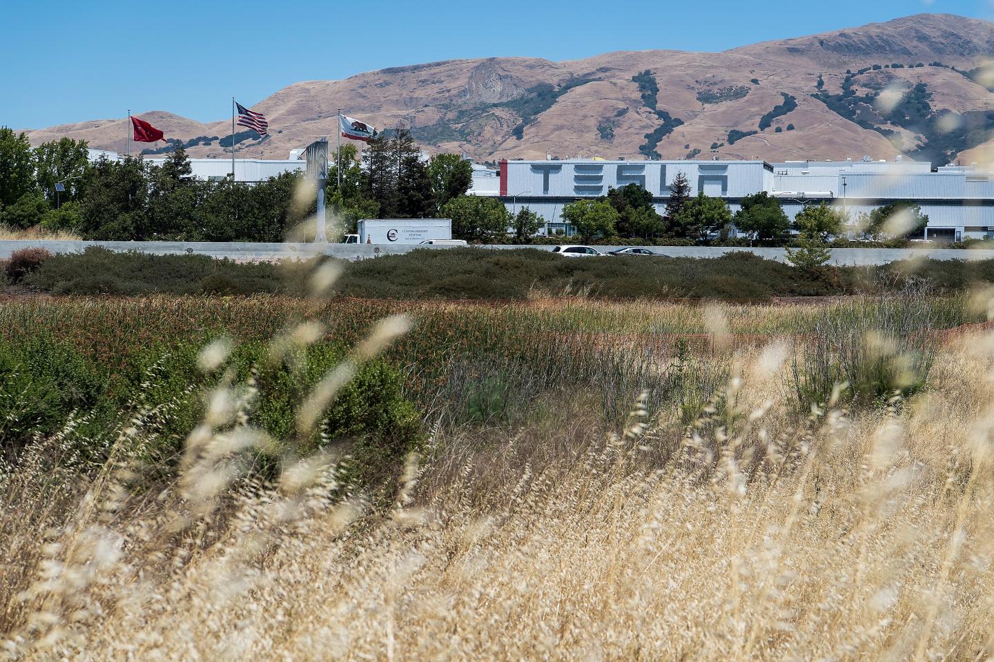 The Tesla factory in Fremont, California