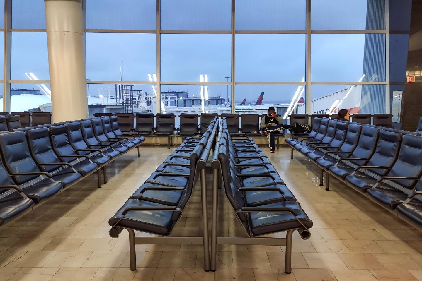 JFK Empty Gate-International Travel Coronavirus