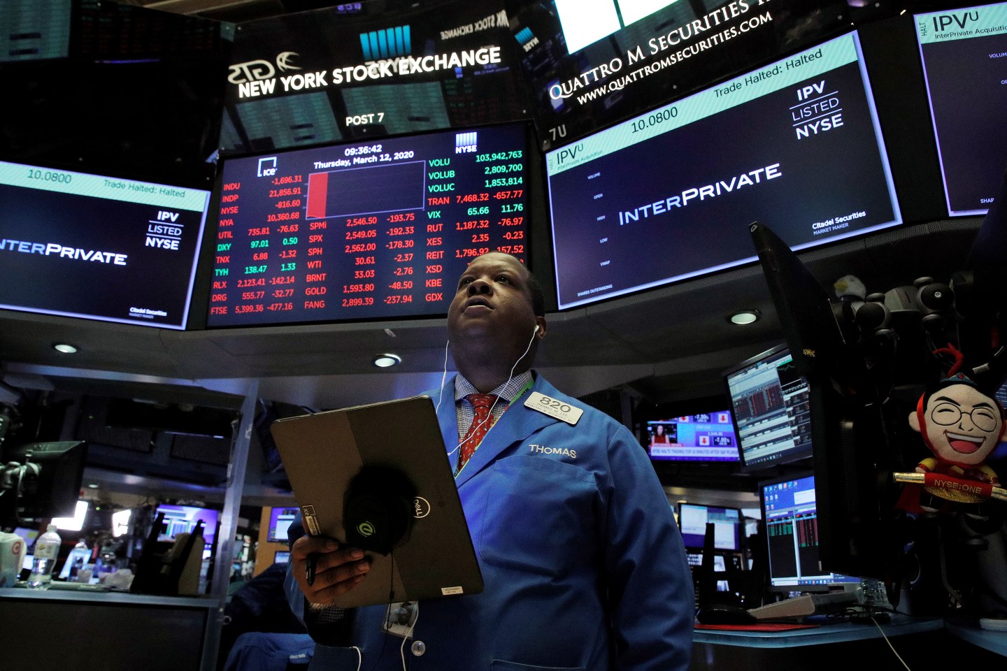 NYSE March 12 Market Coronavirus