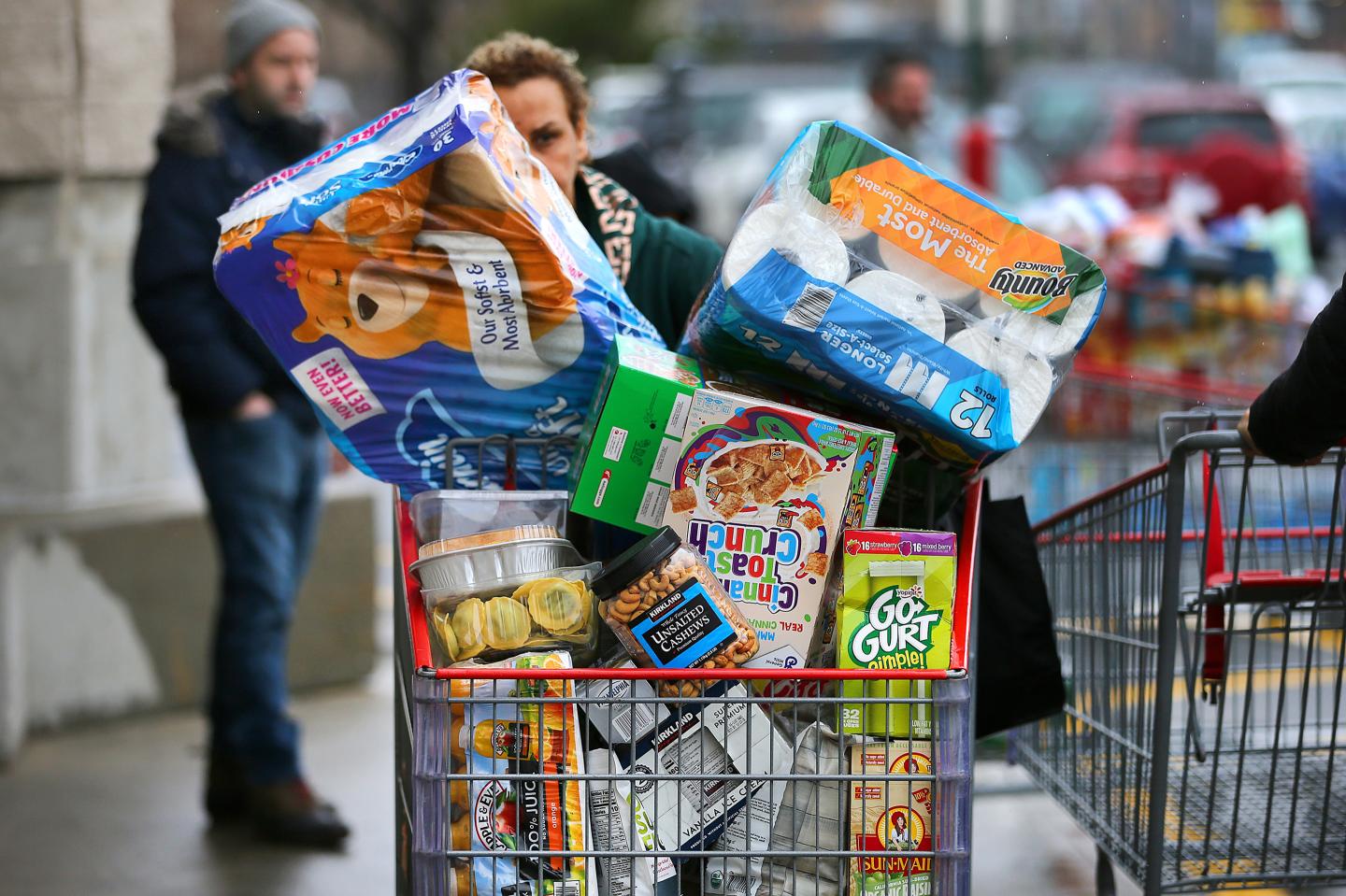 Shoppers Stock UP Coronavirus