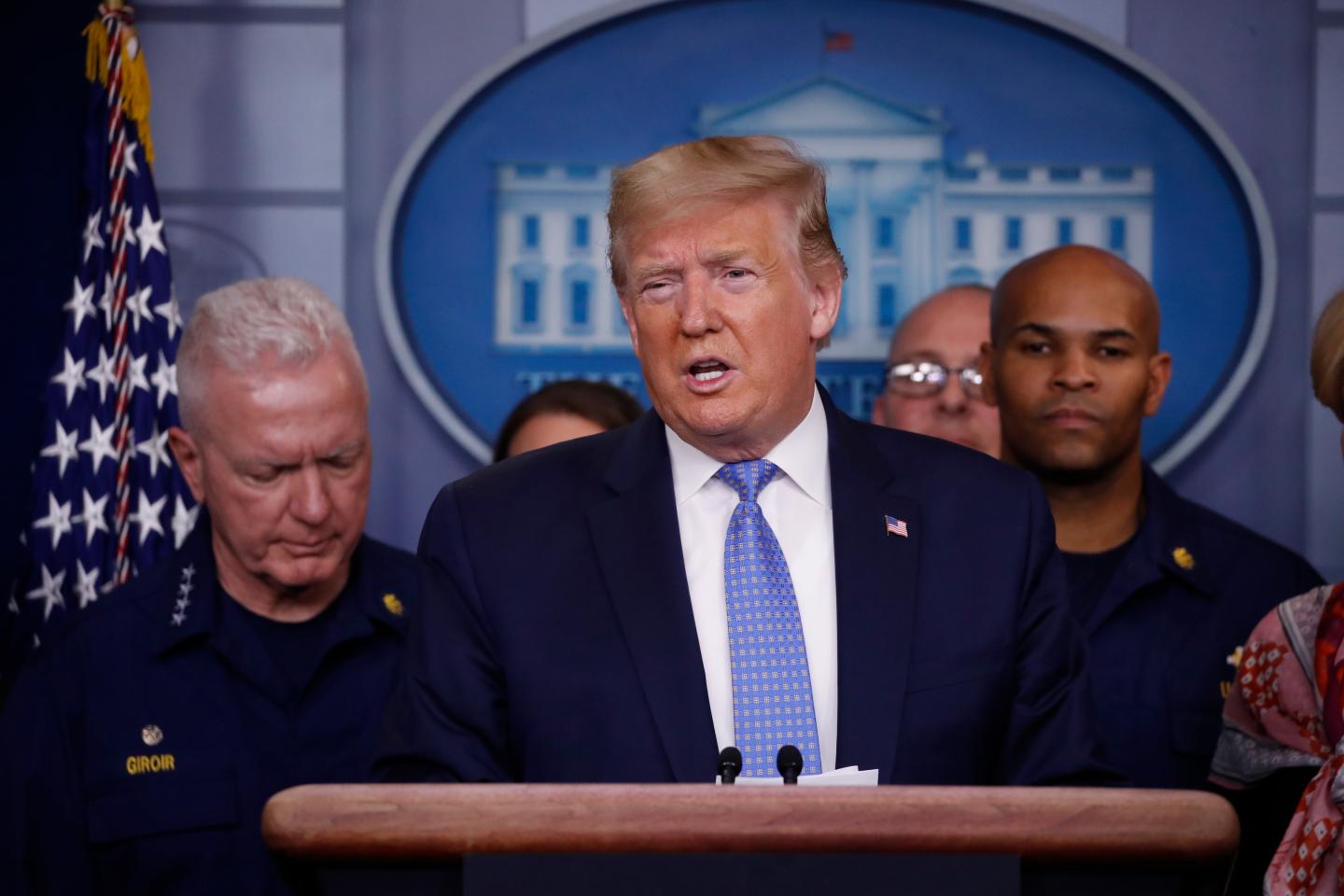 President Trump tells older Americans to stay home, all ages to limit gatherings to 10
