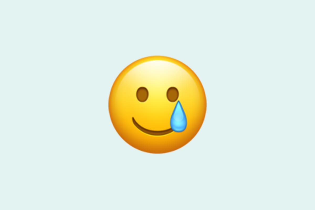 Emoji 2020-Smiling Face with Tear