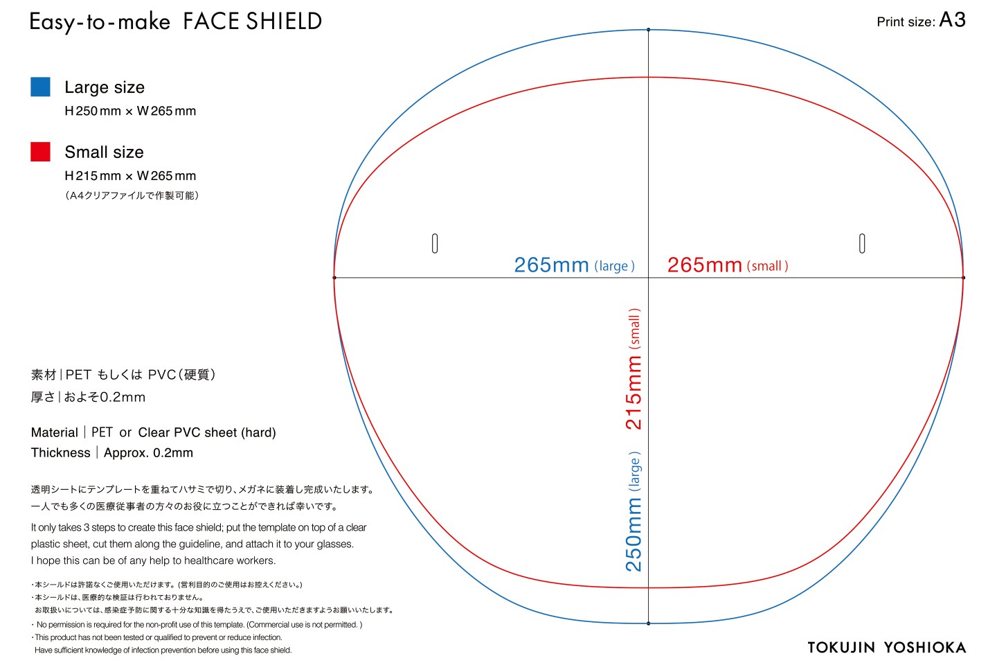Face Shield Template