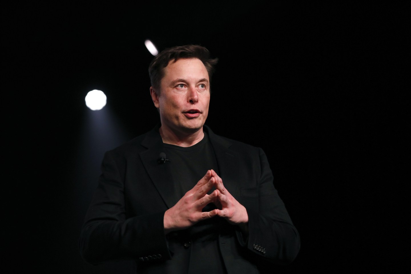 Elon Musk introducing Model Y