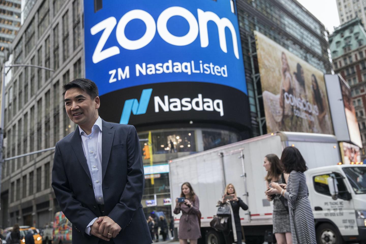 Zoom stock down after schools and businesses banned the meeting app over ‘Zoom bombing’ security issues