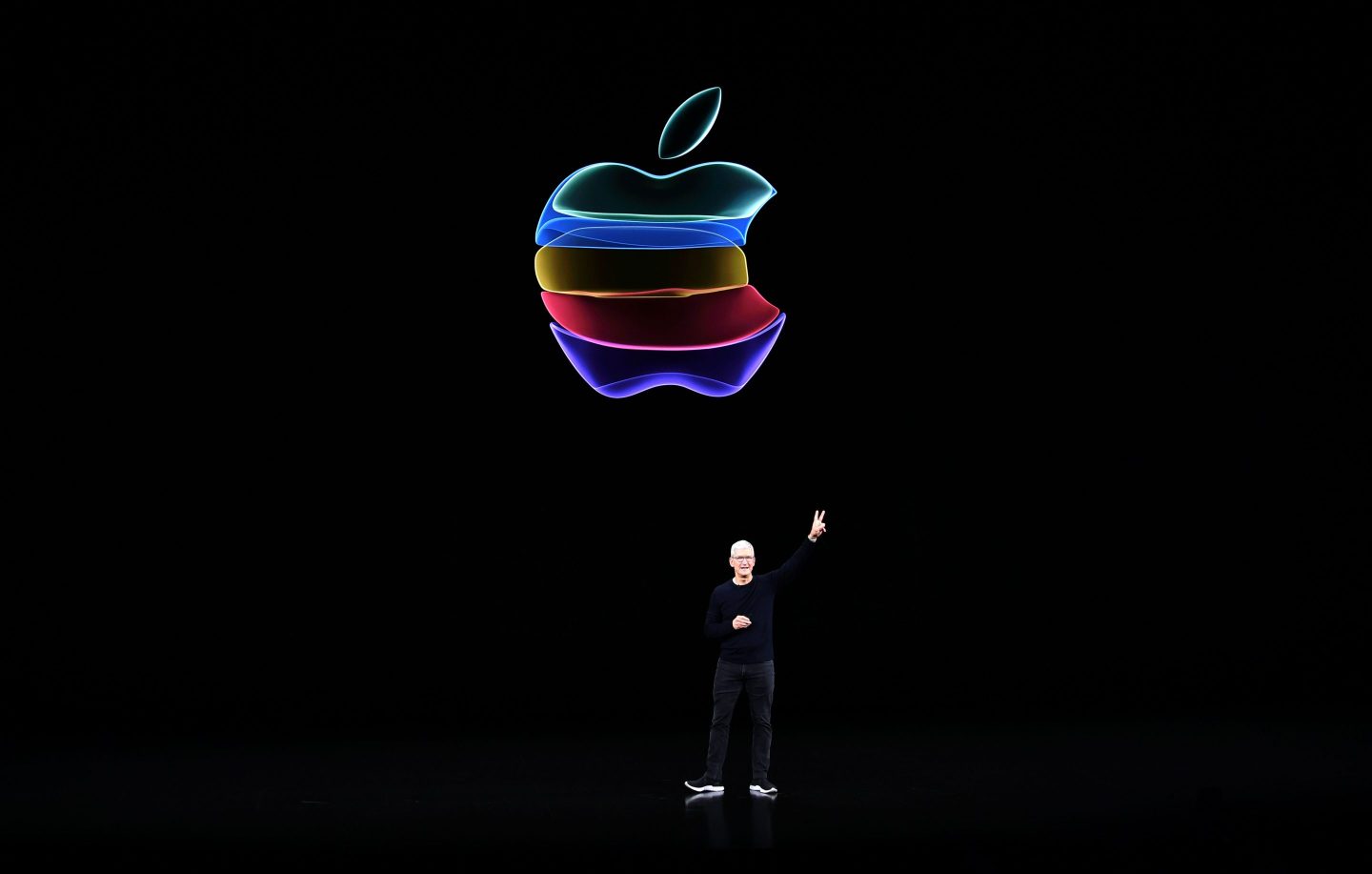 tim cook at apple headquarters