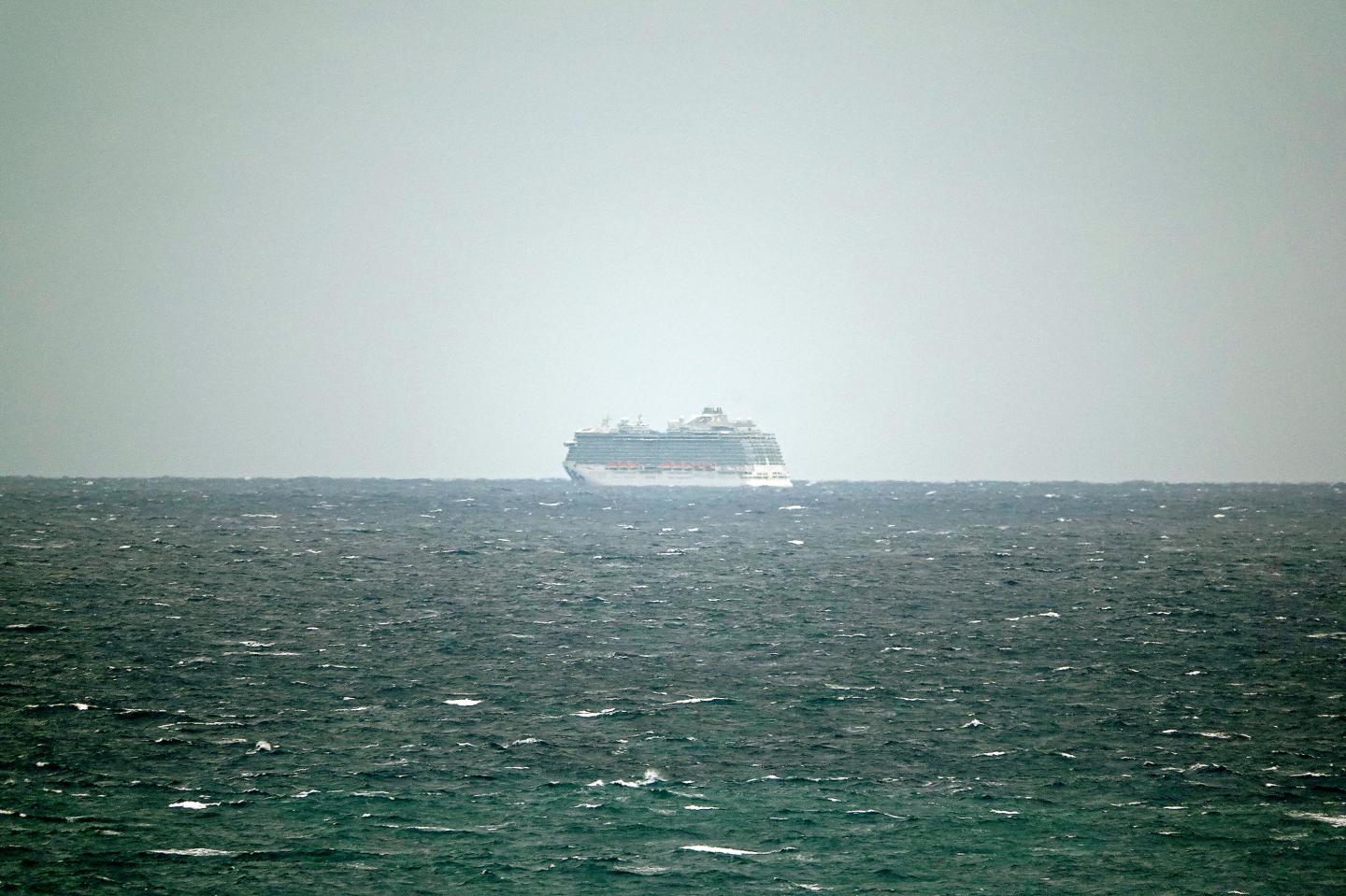 Regal Princess cruise ship held at sea off Fort Lauderdale as two crew are tested for coronavirus