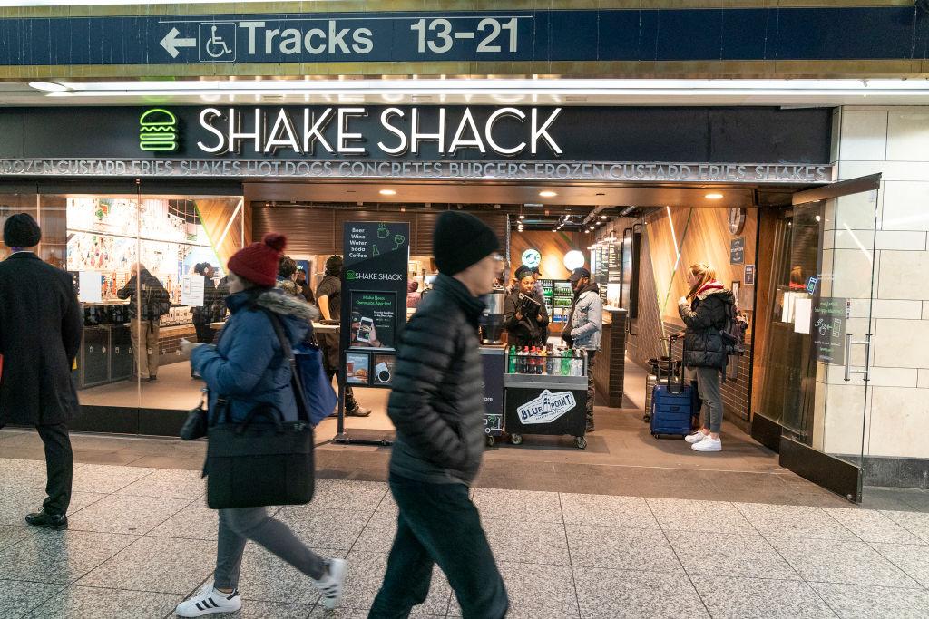 Shake Shack restaurant stores serve only take-out orders due
