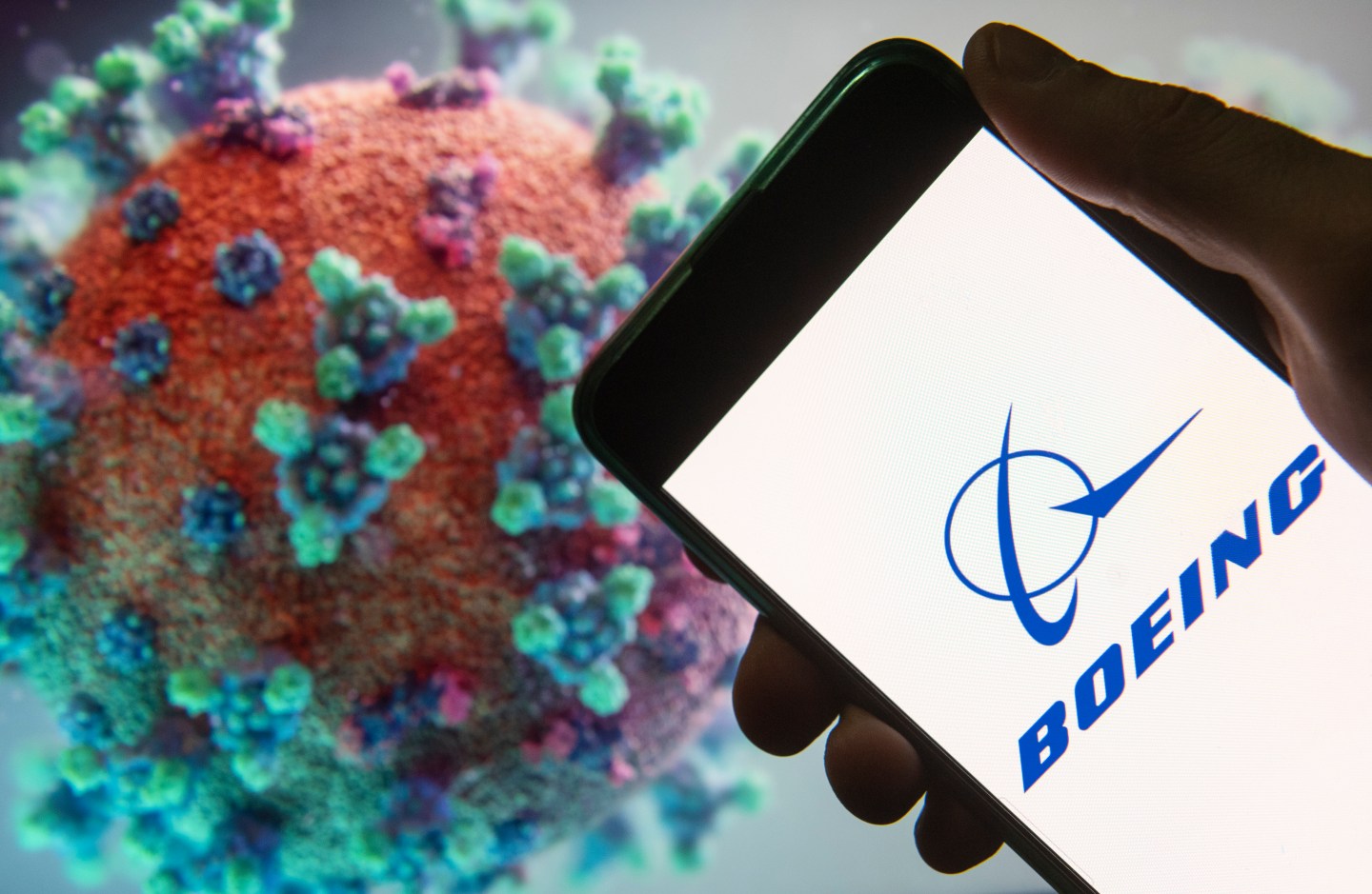 Boeing and Airbus face a sharp contraction in demand as airlines around the world pare schedules and park planes as the coronavirus pandemic curbs travel.