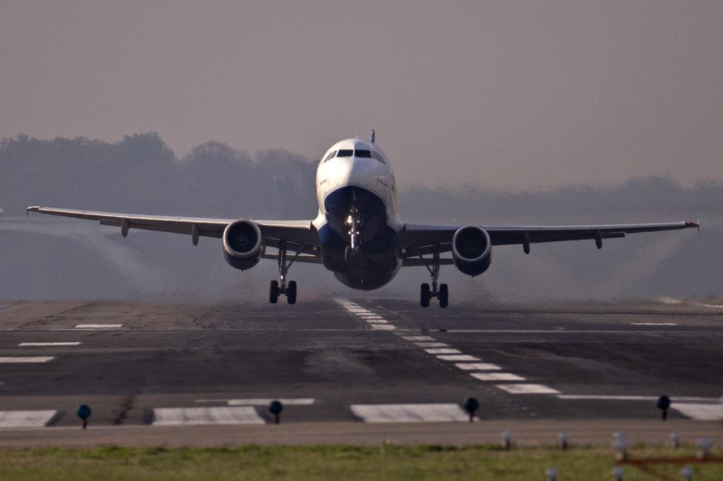 Planes At Reagan National Airport As Coronavirus Cripples Air Travel