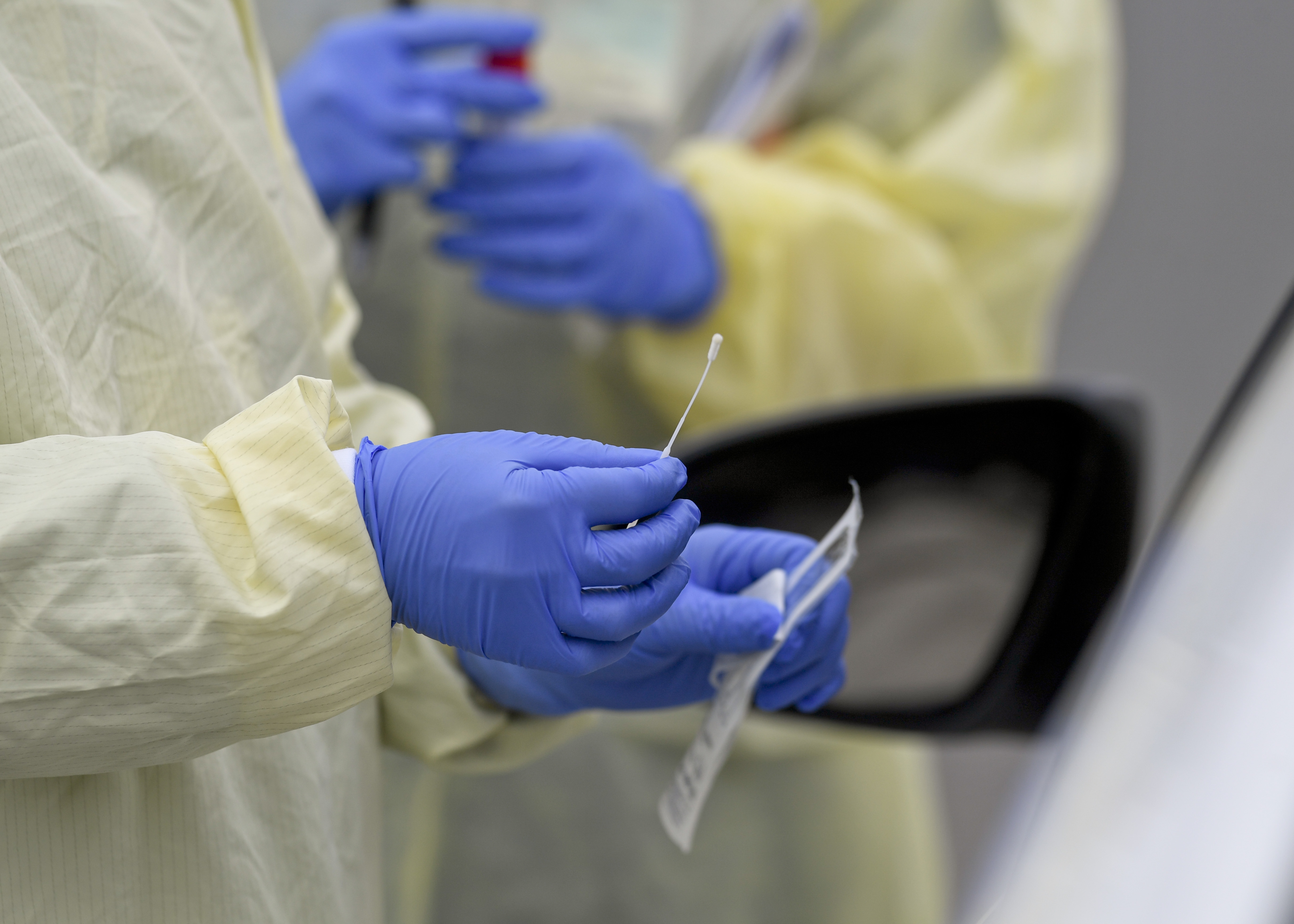 Coronavirus Drive Thru Testing Penn State Health Saint Joseph