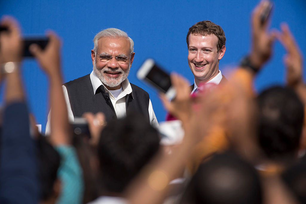 Indian Prime Minister Narendra Modi Meets With Facebook Inc. Chief Executive Officer Mark Zuckerberg