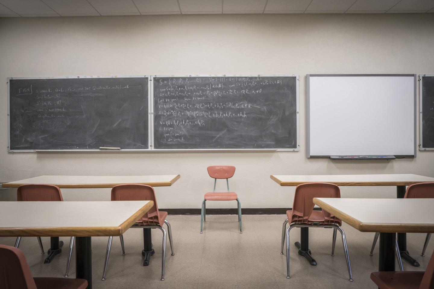 empty classroom