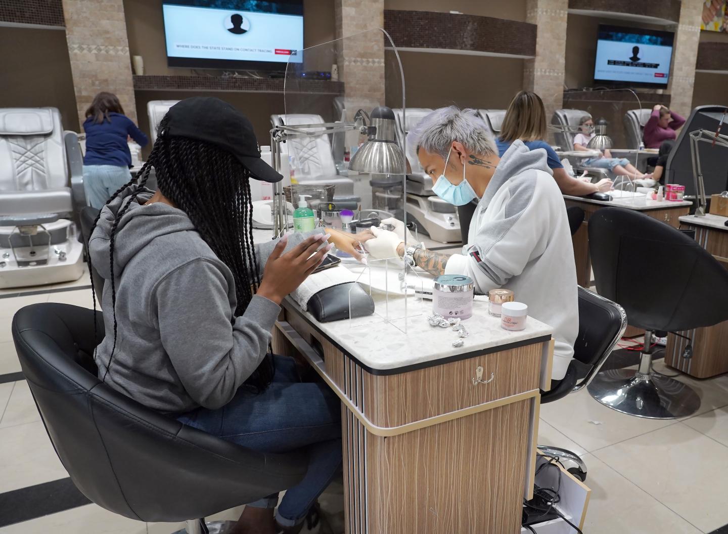 nail salon reopening economy