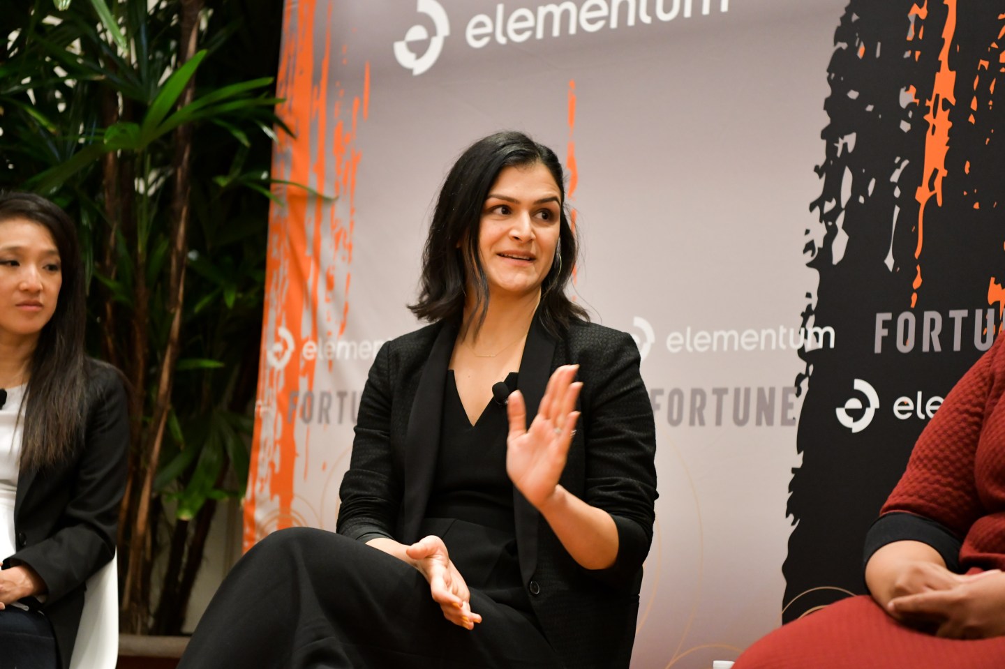 Houseparty co-founder and CEO Sima Sistani, appearing at Fortune's MPW Next Gen Summit in 2018. 