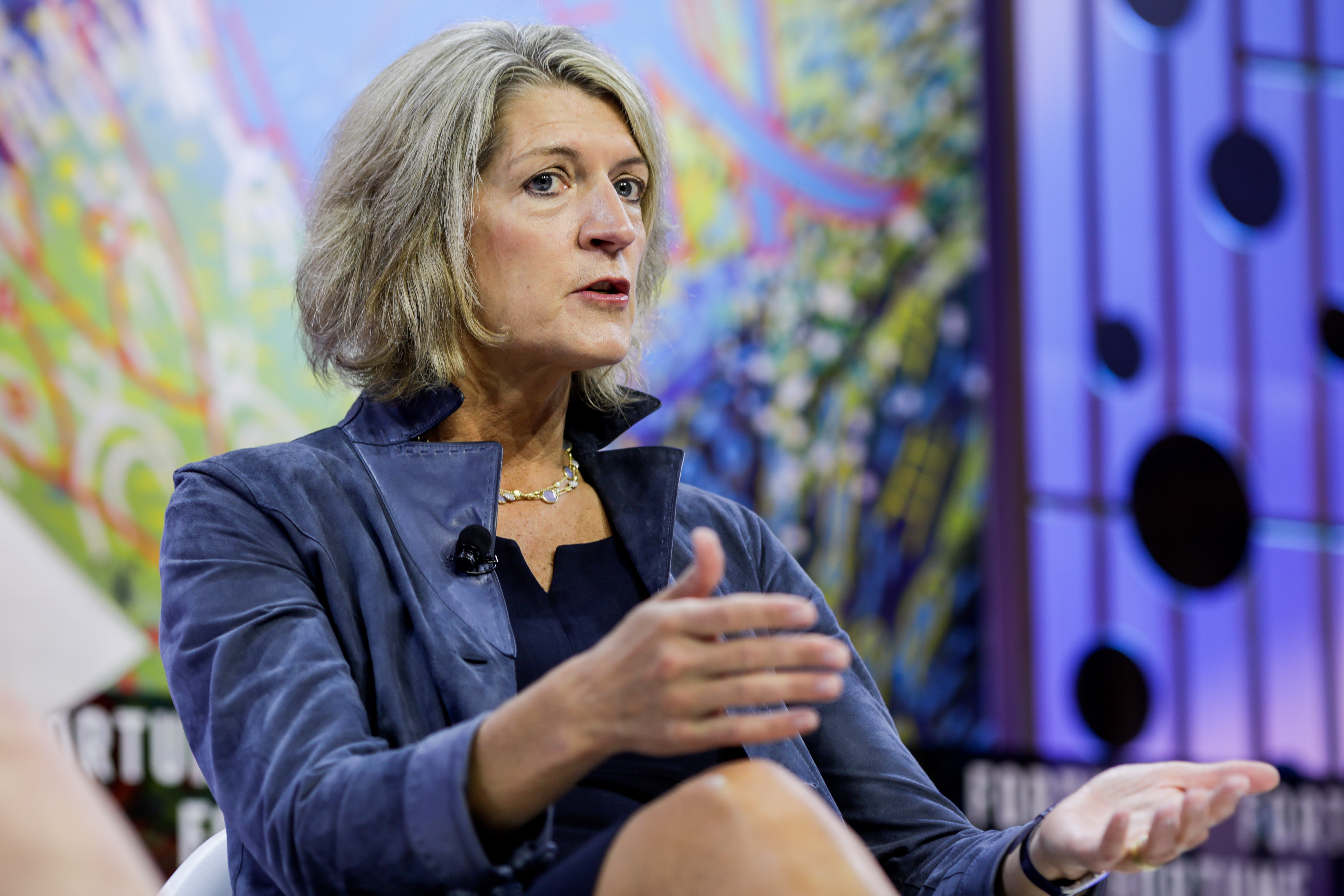 Land O'Lakes CEO Beth Ford, pictured at Fortune's Most Powerful Women Summit in 2019, spoke to Fortune's Most Powerful Women community about leading through the coronavirus pandemic.  Photograph by Danuta Otfinowski for Fortune