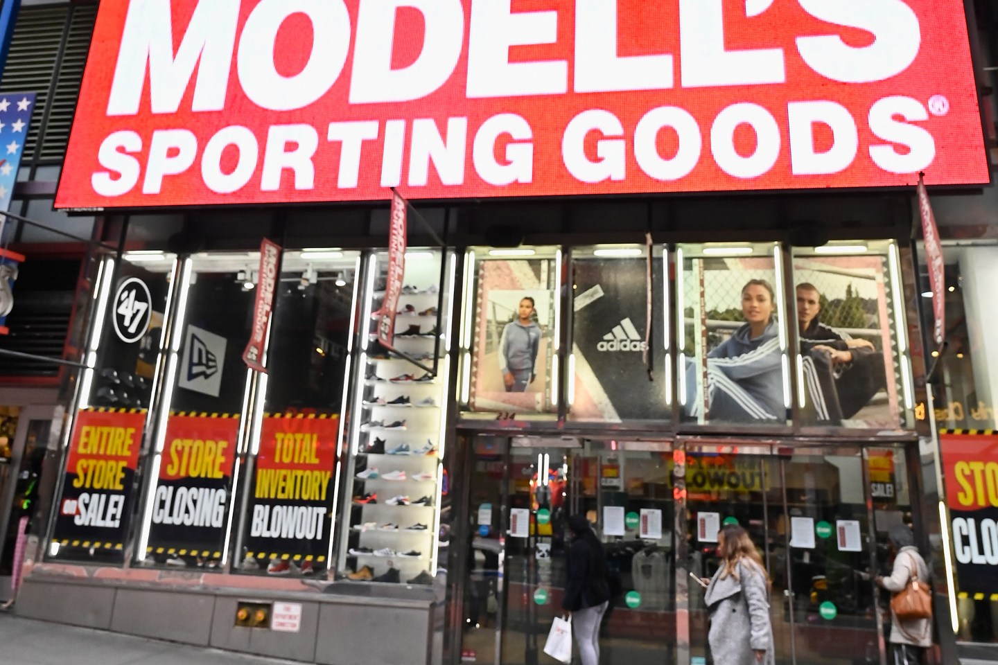 Mitchell B. Modell holds a press conference to announce coalition of business, medical and political leaders to provide solutions to the Coronavirus at Modell's Sporting Goods Store in Times Square on March 18, 2020 in New York City.