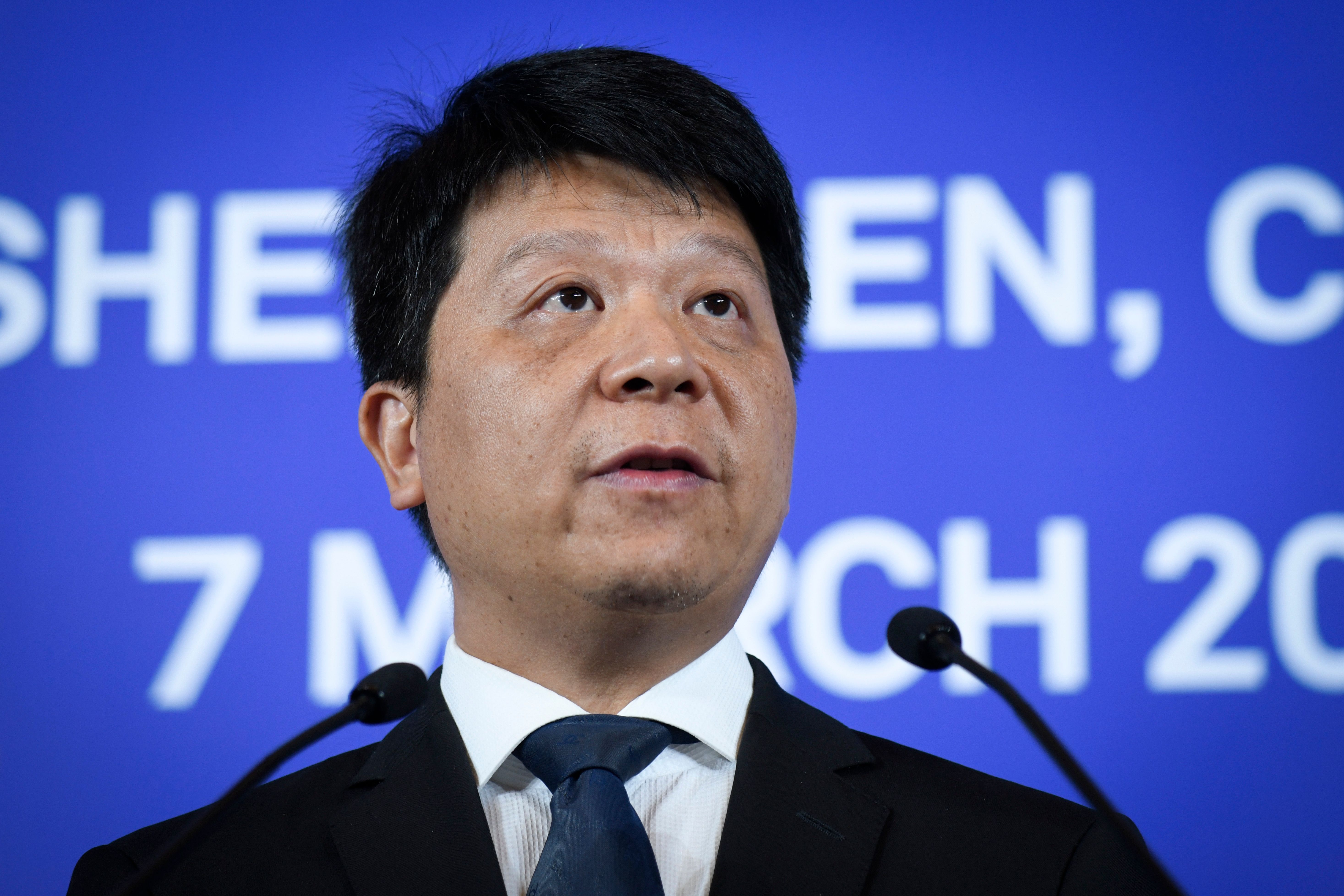 At the Huawei Analysts Summit on Monday, Huawei Rotating Chairman Guo Ping said "survival is the key word" for the company now, following new restrictions from the U.S. Commerce Department (Photo: WANG ZHAO/AFP via Getty Images)   