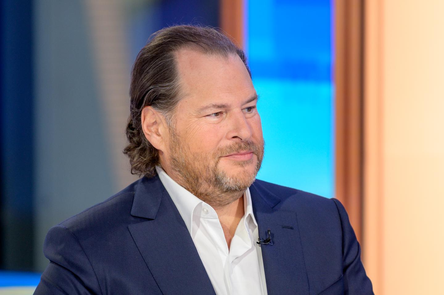 Salesforce CEO Marc Benioff describes what office life will be like after COVID-19