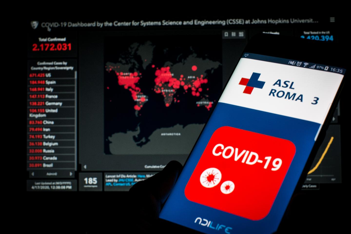Italy's Immuni contact-tracing app, which is expected to launch in the coming weeks.