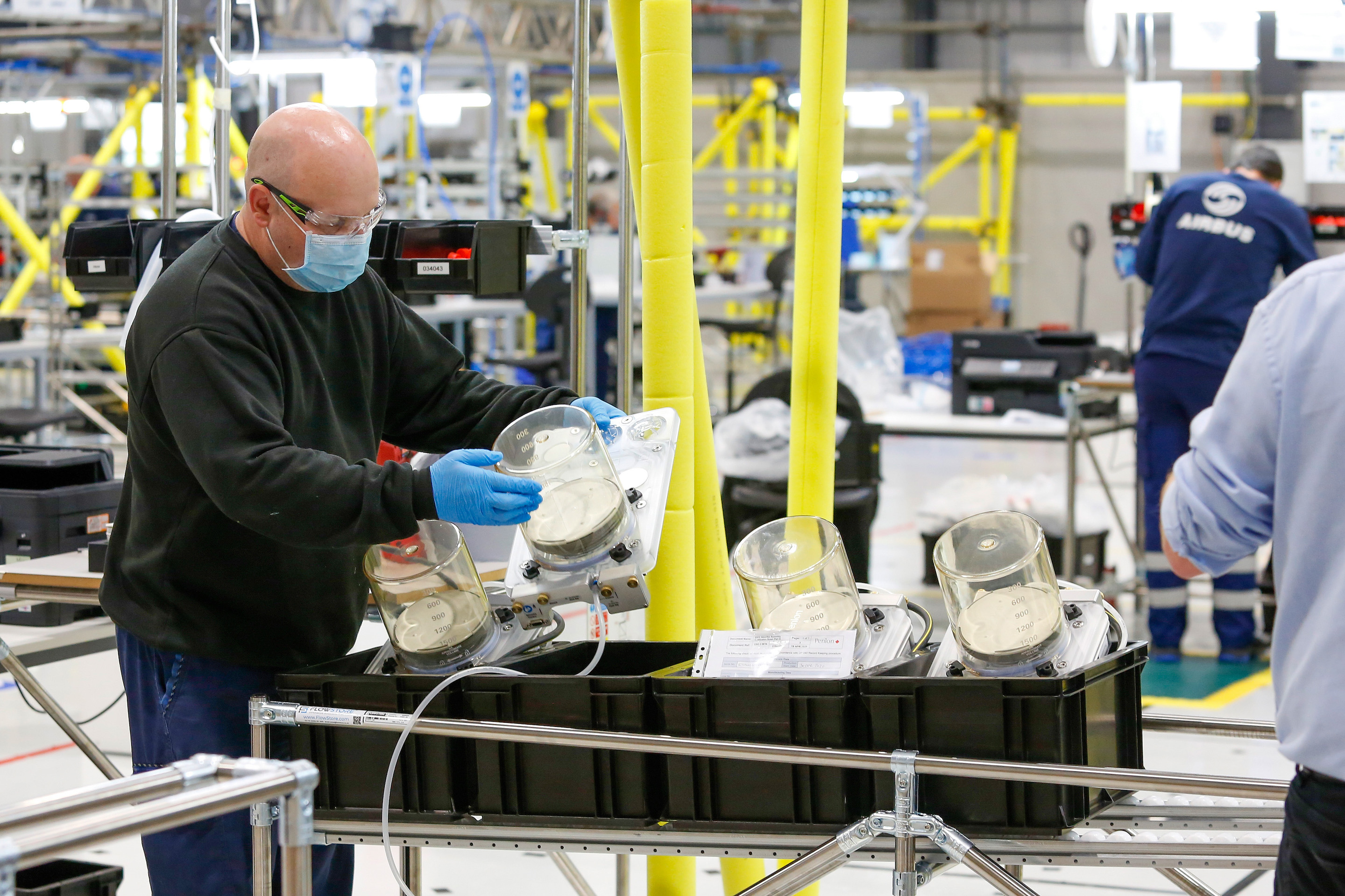 airbus factory making ventilators
