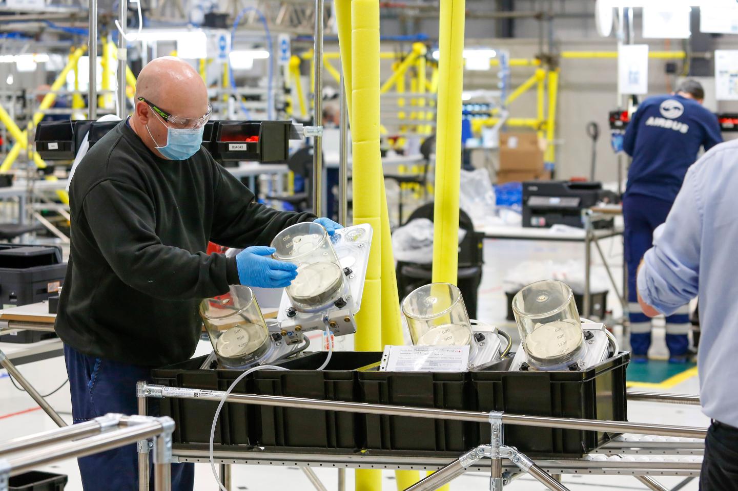 airbus factory making ventilators