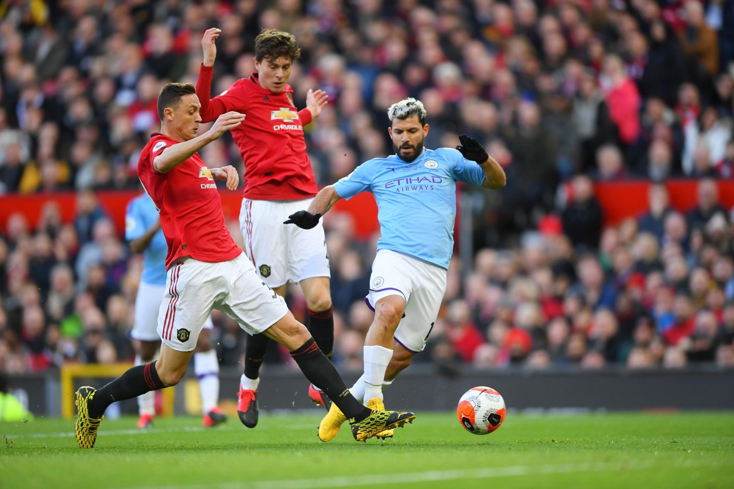Soccer players on the field