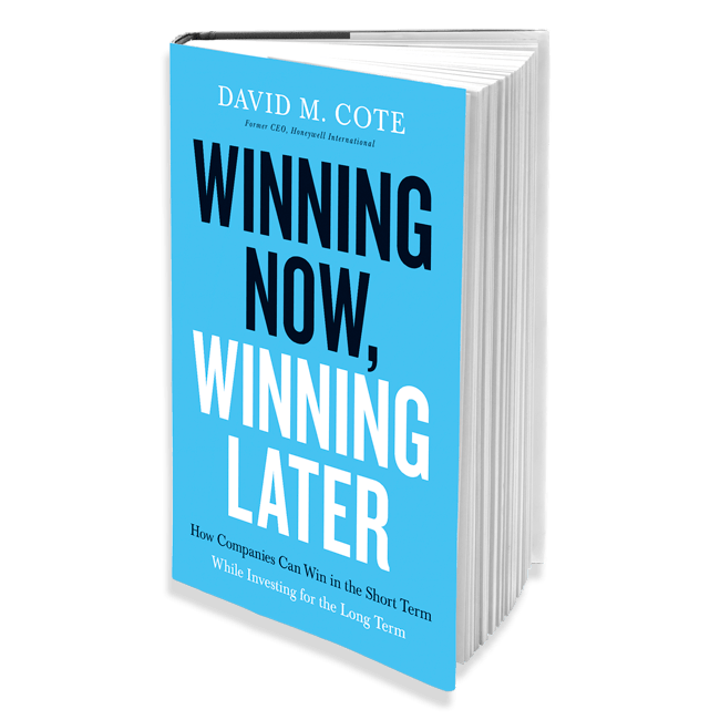 David Cote-Winning Now, Winning Later