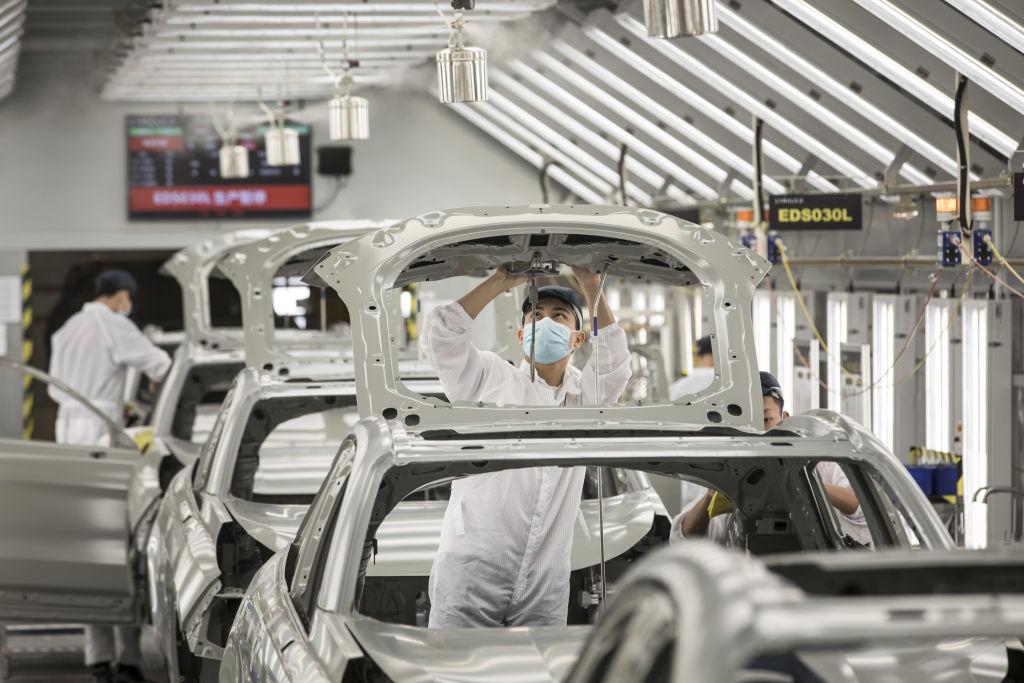 Manufacturing Inside A Geely Automobile Holdings Ltd. Plant Ahead of China PMI Data