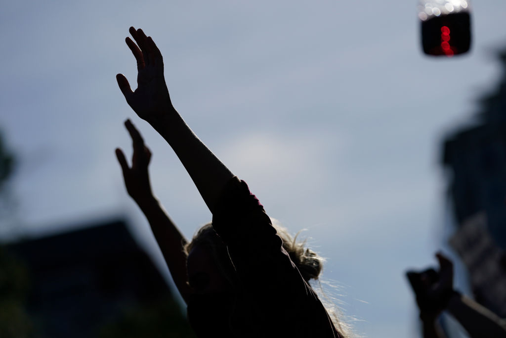 Protesters Demonstrate In D.C. Against Death Of George Floyd By Police Officer In Minneapolis