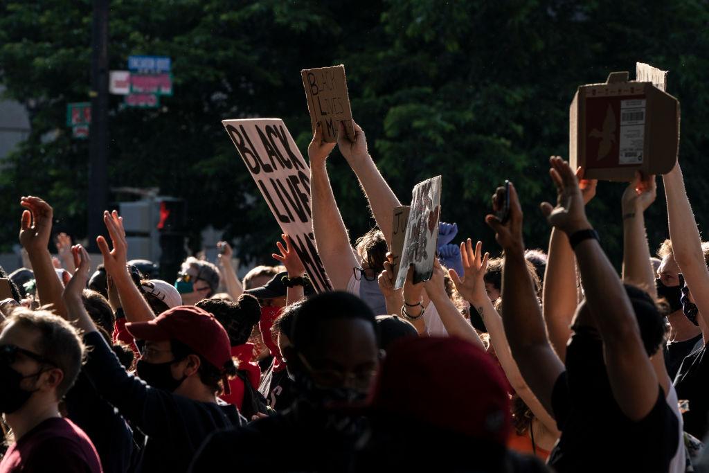 Protesters Demonstrate In D.C. Against Death Of George Floyd By Police Officer In Minneapolis