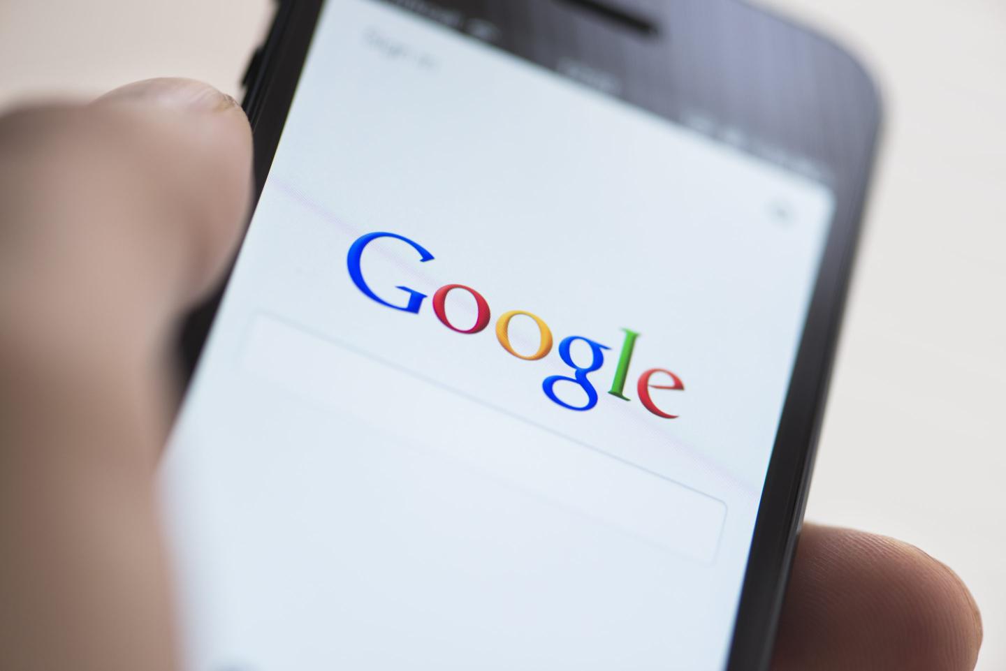 google on an iphone