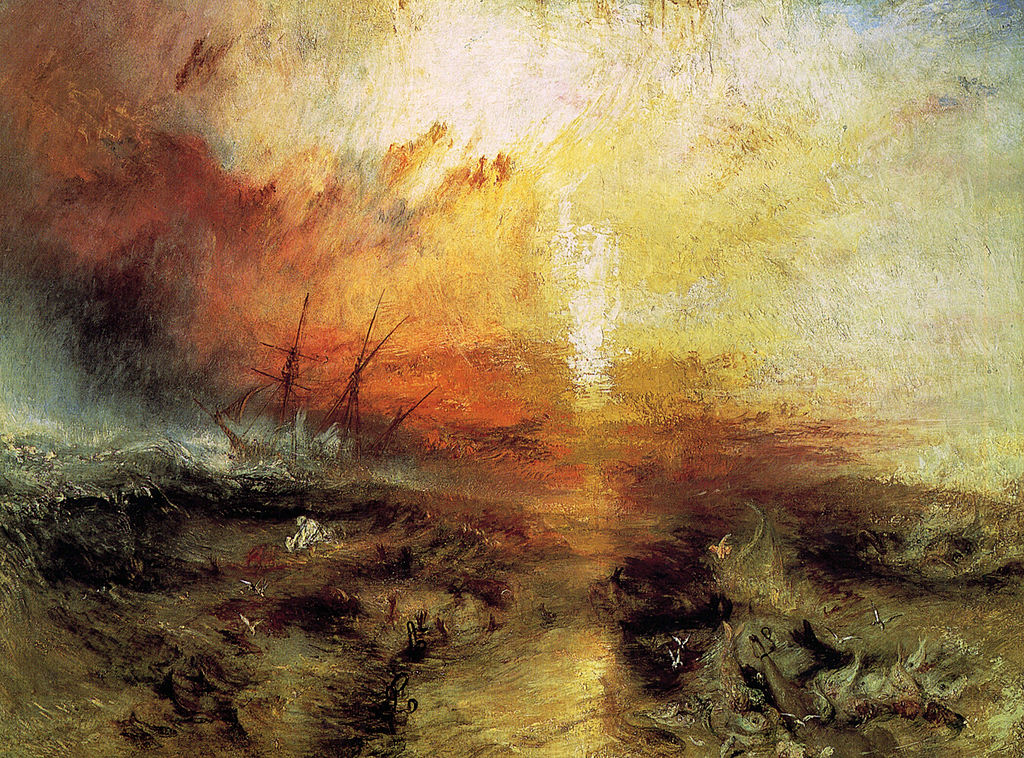 Detail of J.M.W. Turner's the Slave Ship.