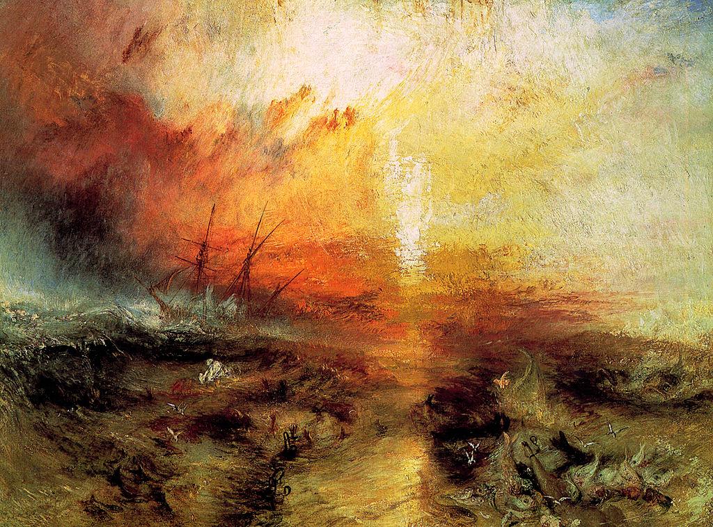 Detail of J.M.W. Turner's the Slave Ship.