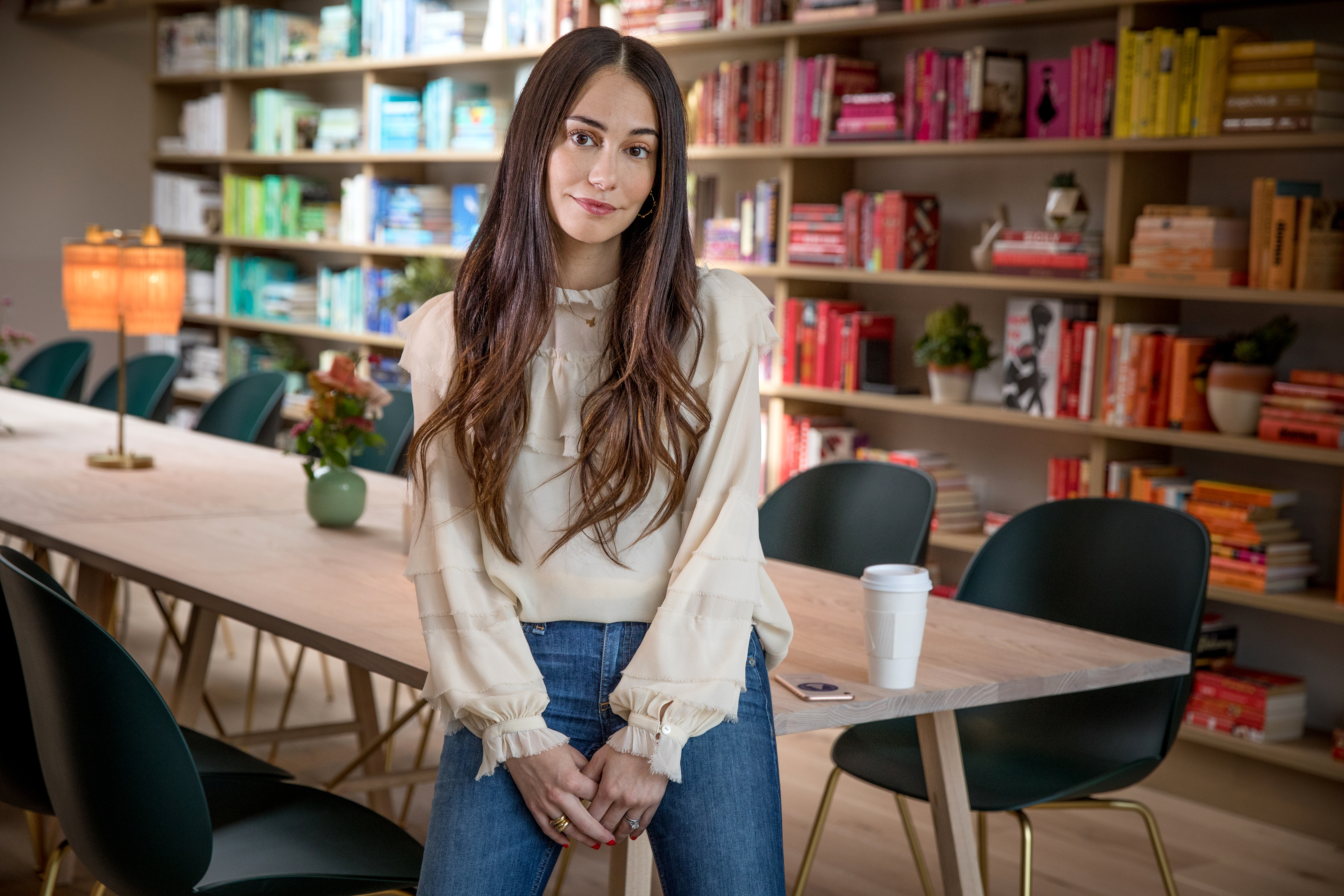 WASHINGTON,DC-APR9: Audrey Gelman, the founder of The Wing, a women's only co-working space and organization, April 9, 2018 in Washington, DC. The Wing started in NYC and DC is their first location outside of New York. (Photo by Evelyn Hockstein/For The Washington Post via Getty Images)