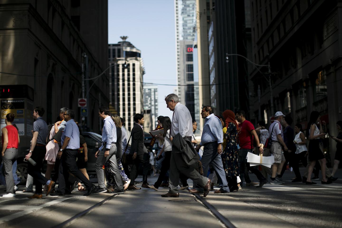 Toronto Financial District-Street Scene