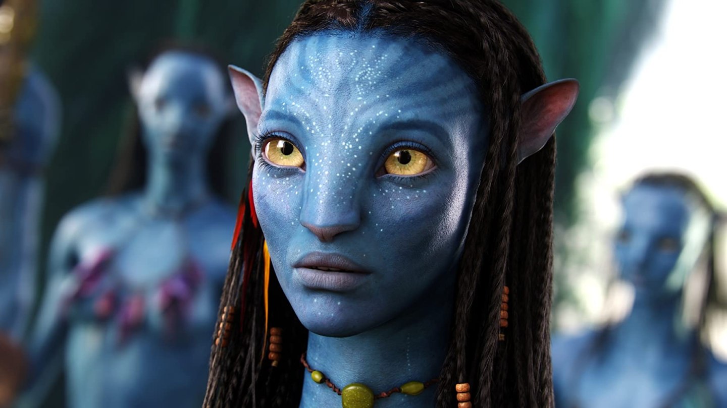 Actress Zoe Saldana in the 2009 film "Avatar."