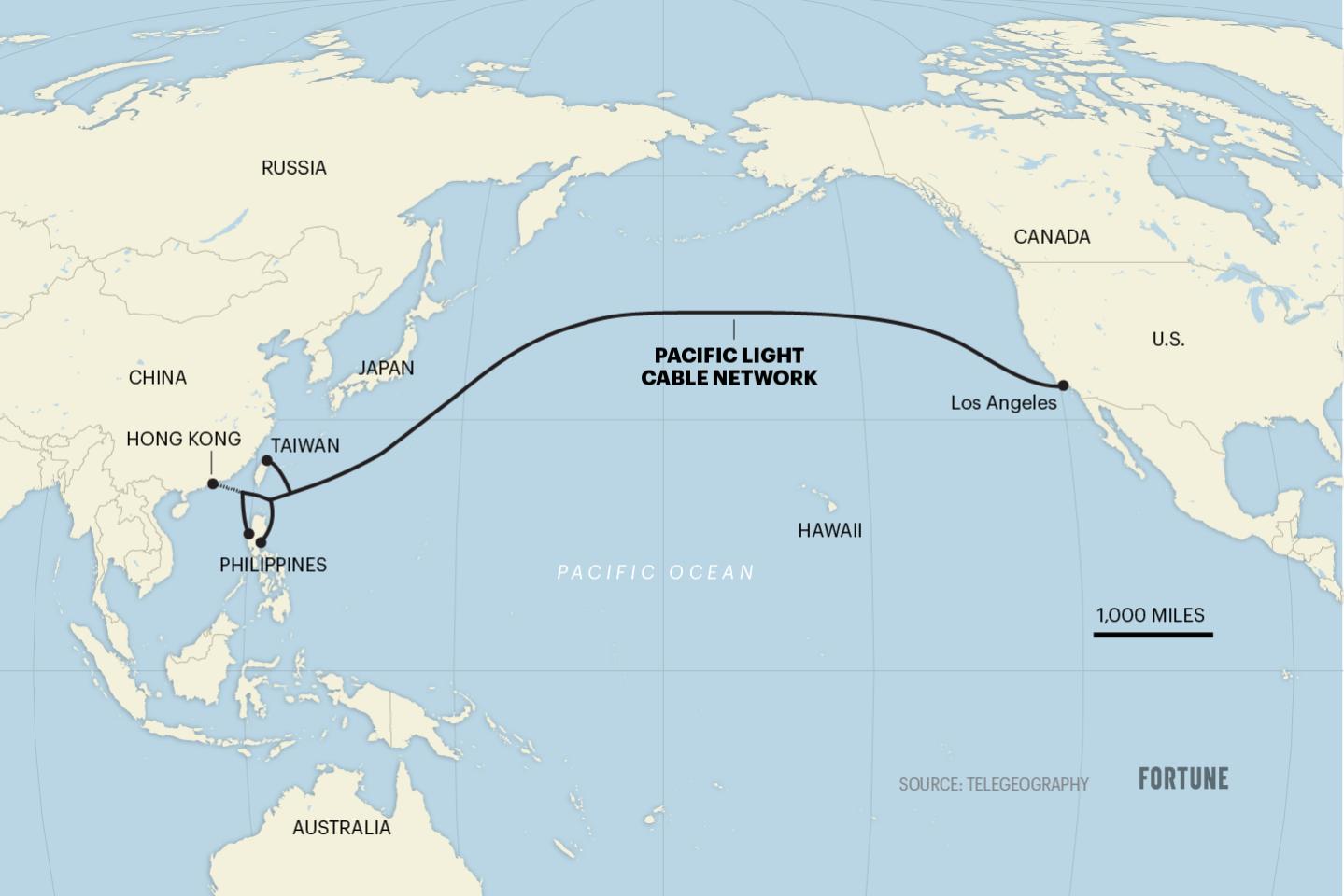 How Google and Facebook’s 8,000-mile undersea data cable got caught in U.S.-China feud