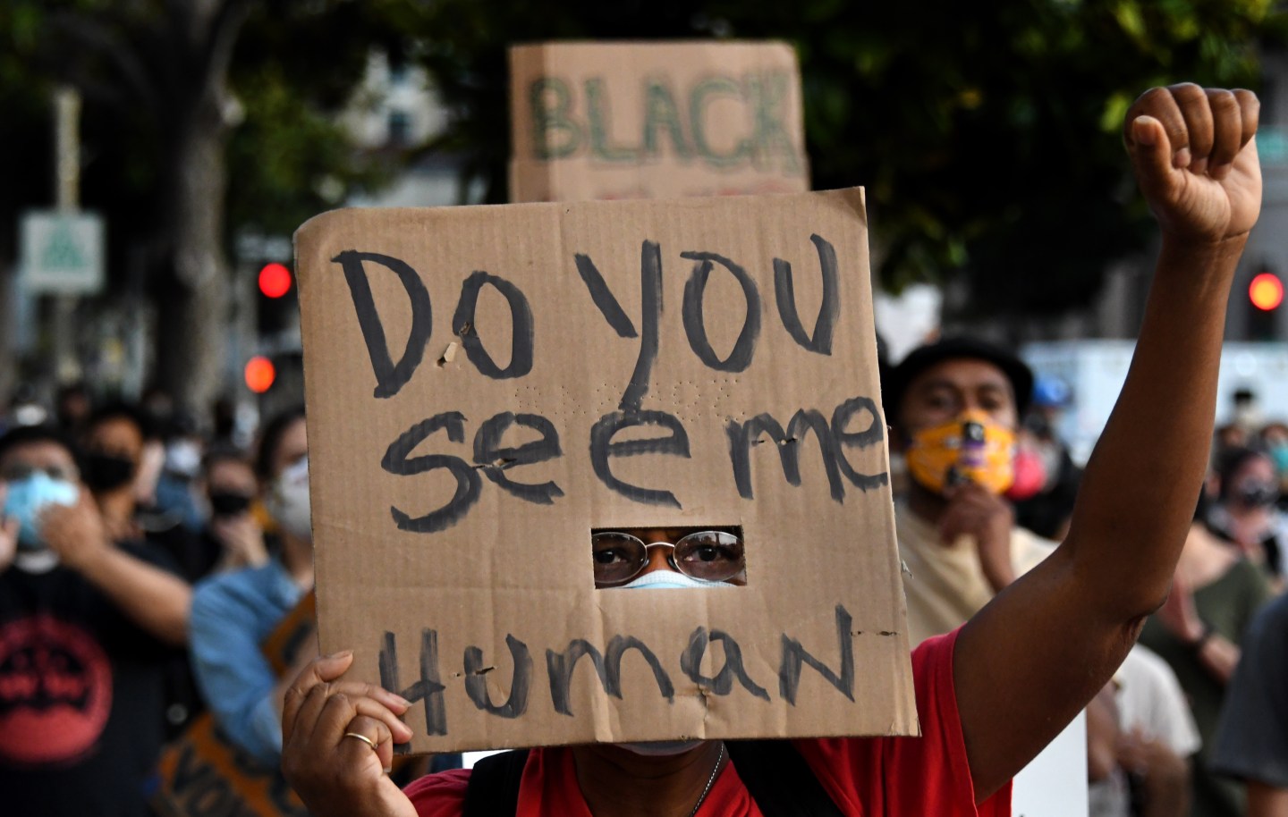 human sign protest photo for ra