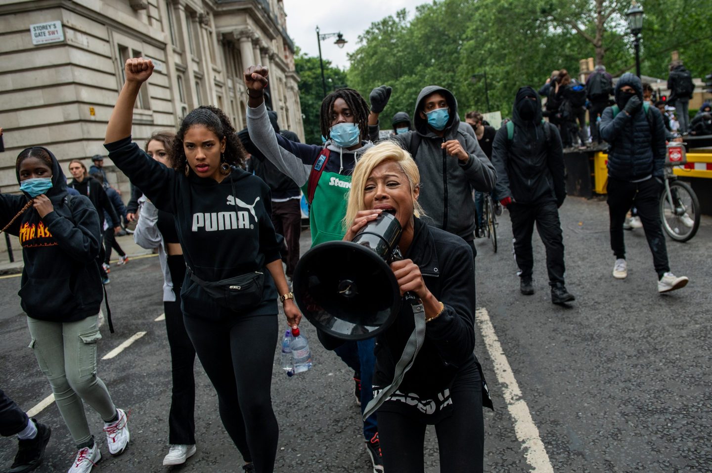 black racism uk protest