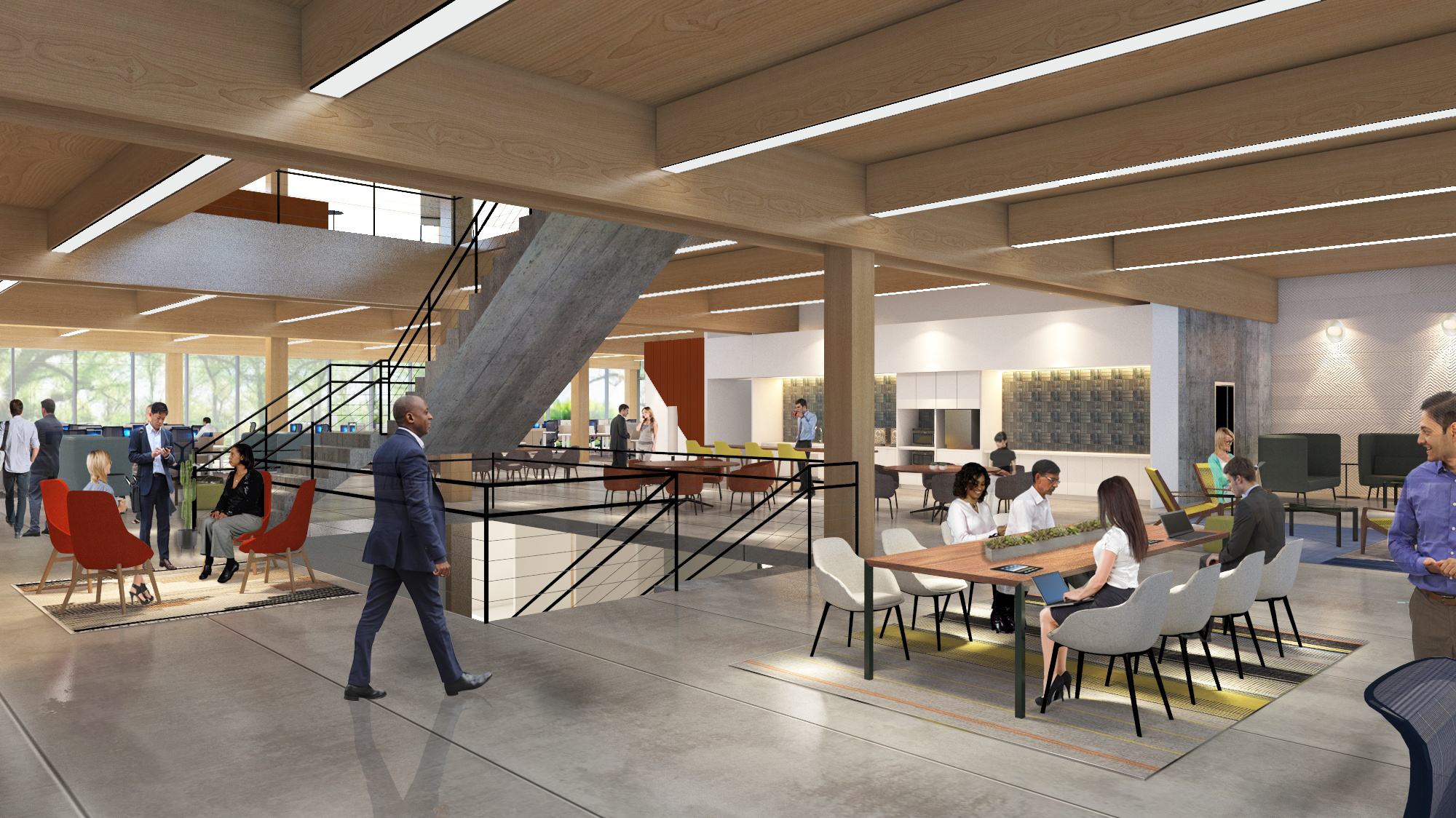 Rendering of a building in Walmart's future headquarters in Bentonville, Arkansas, set to be complete by 2025. Courtesy of Walmart