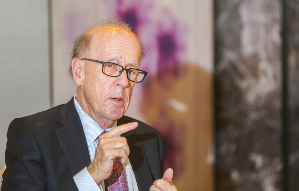 Press briefing by Stephen Samuel Roach, senior fellow at Yale University and former Morgan Stanley Asia Chairman, on world economy and Sino-US economic relations, at the Royal Garden Hotel in East Tsim Sha Tsui. 14DEC17 SCMP / Xiaomei Chen