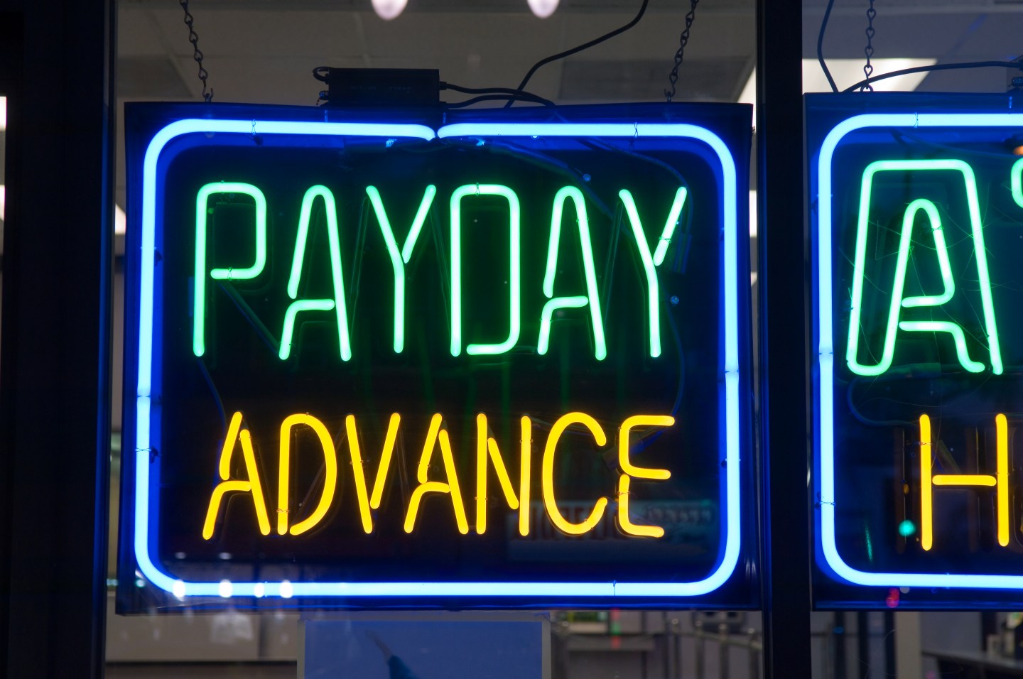 payday loan sign