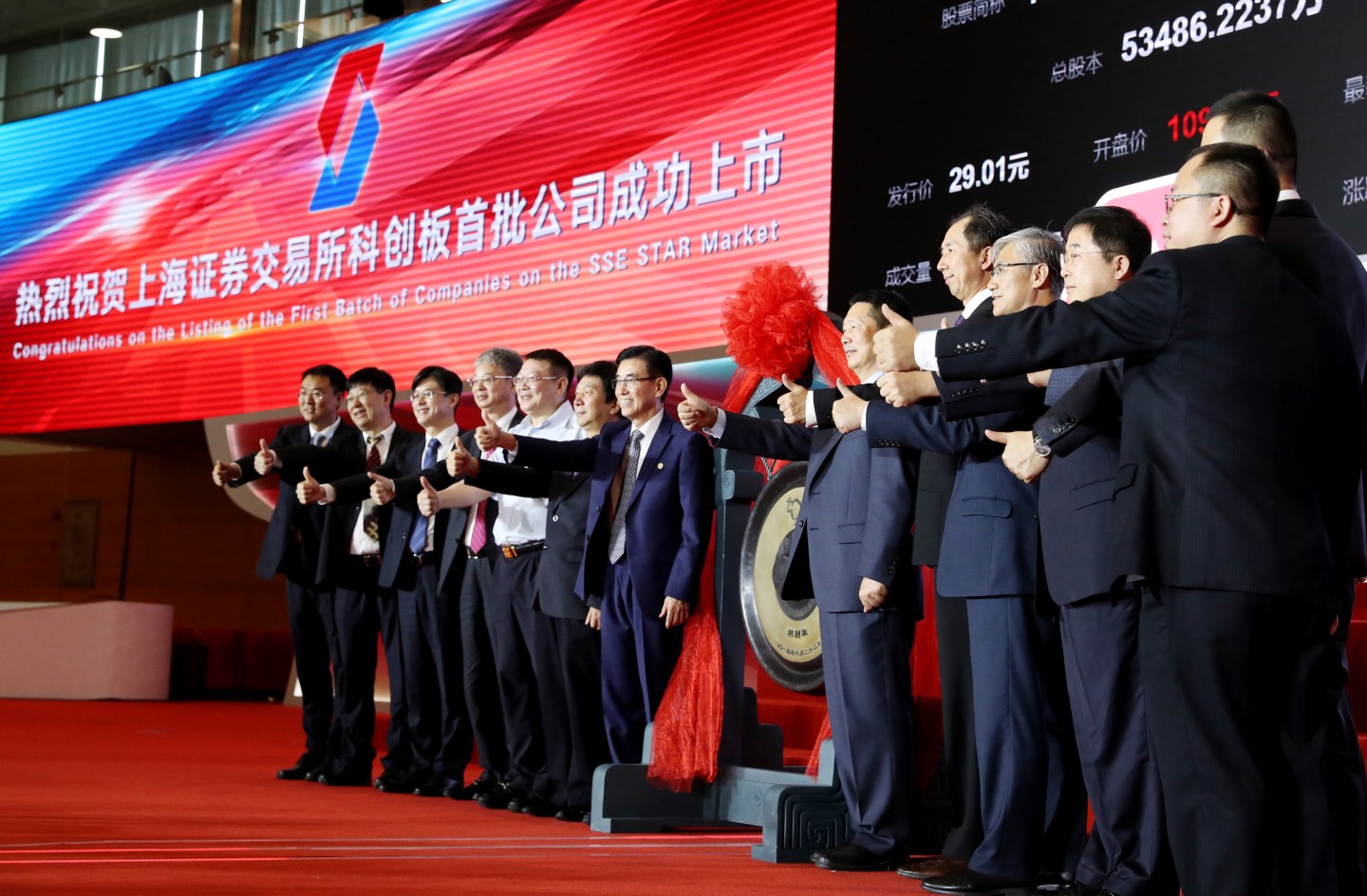 CHINA-SHANGHAI-STAR MARKET-TRADING-START