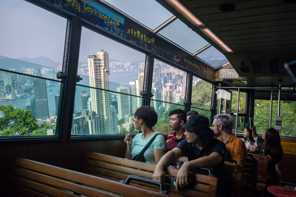 General Views of Victoria Peak And Hotels In Hong Kong As Protests Deter Chinese Tourists
