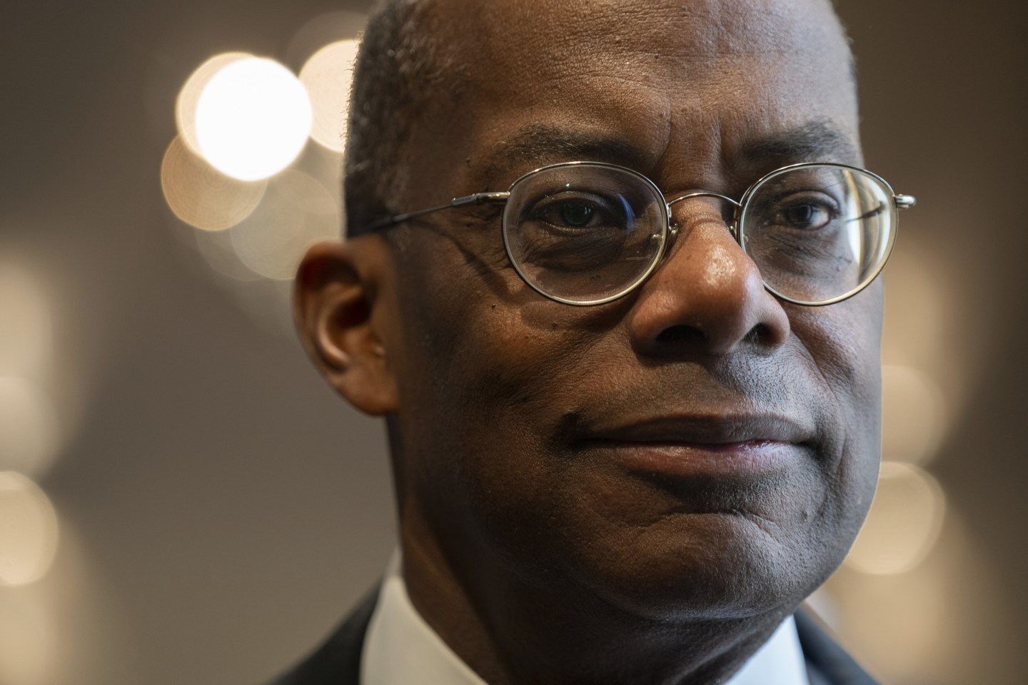 Roger Ferguson, chief executive officer and president of Teachers Insurance &amp; Annuity Association of America (TIAA), stands during the National Association of Business Economics (NABE) economic policy conference in Washington, D.C., U.S., on Monday, Feb. 24, 2020.