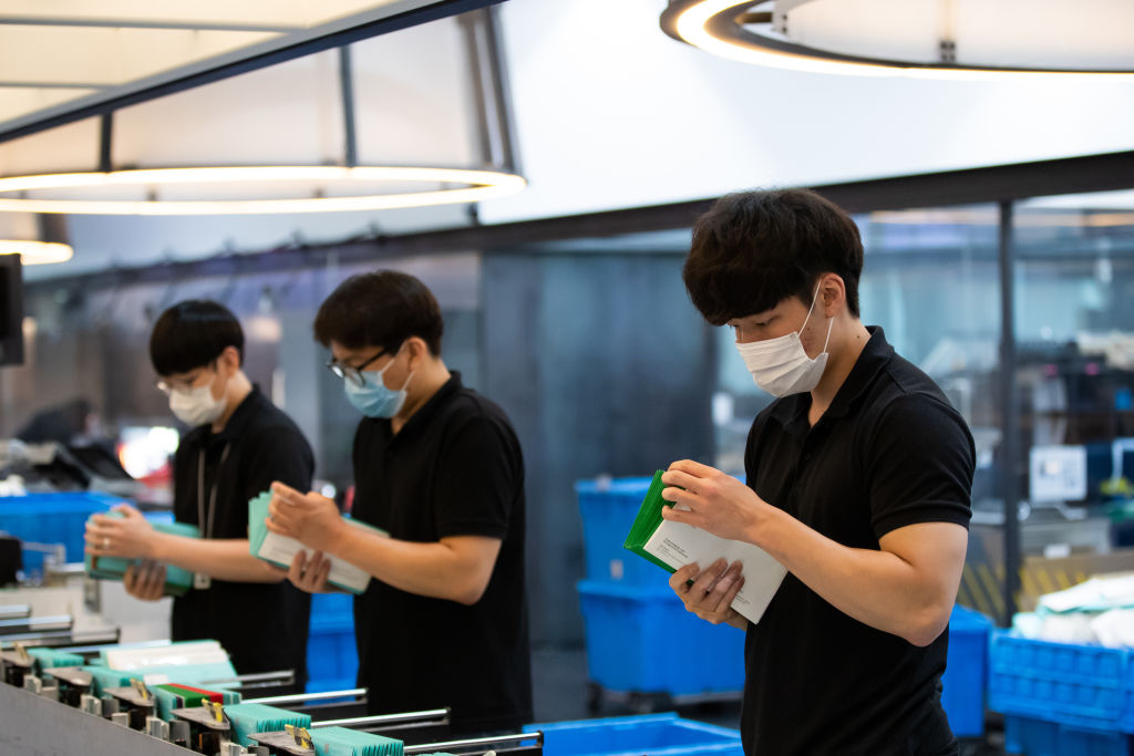 Credit Cards Production at Hyundai Card Co. Factory Ahead of GDP