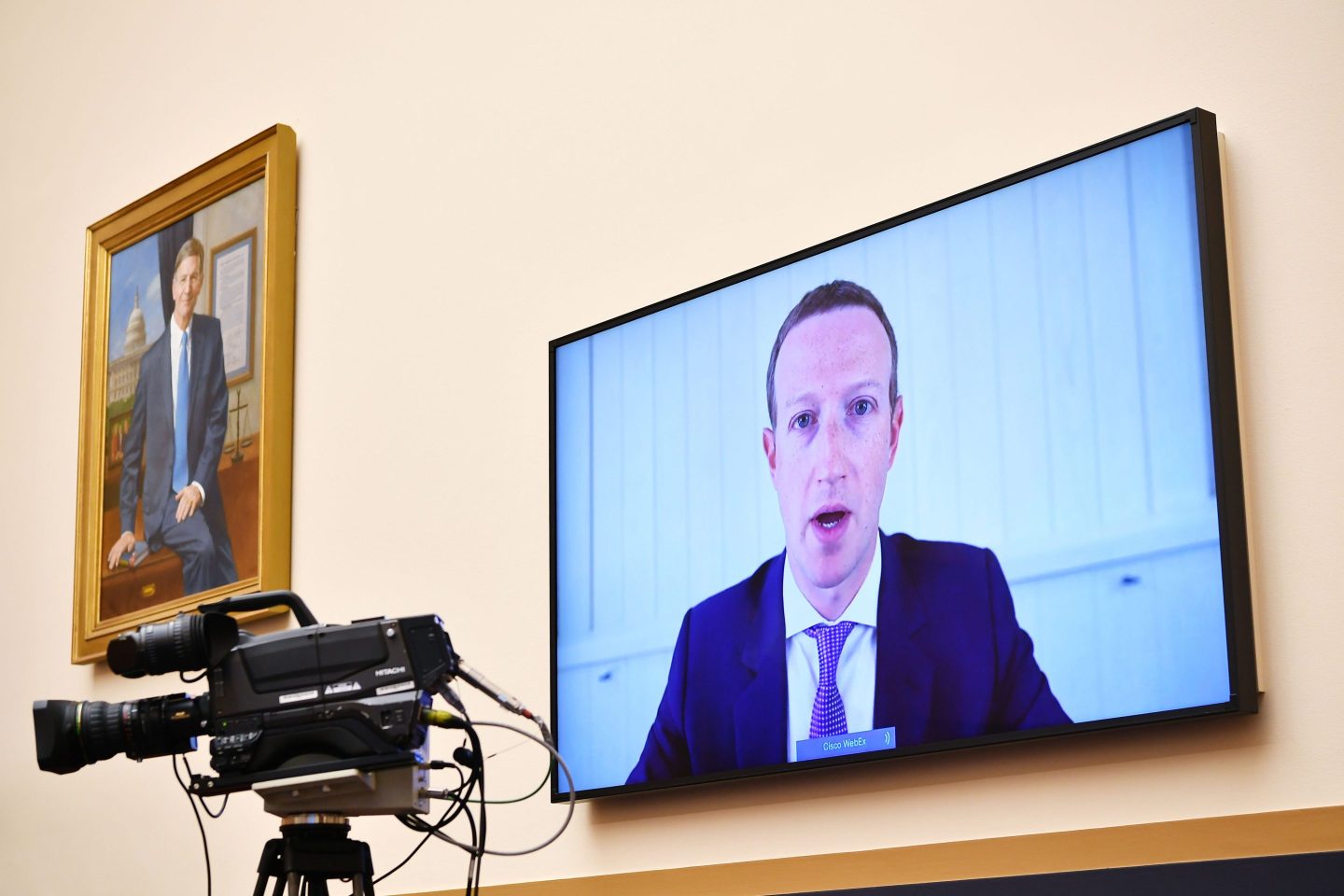 mark zuckerberg testifies by webex