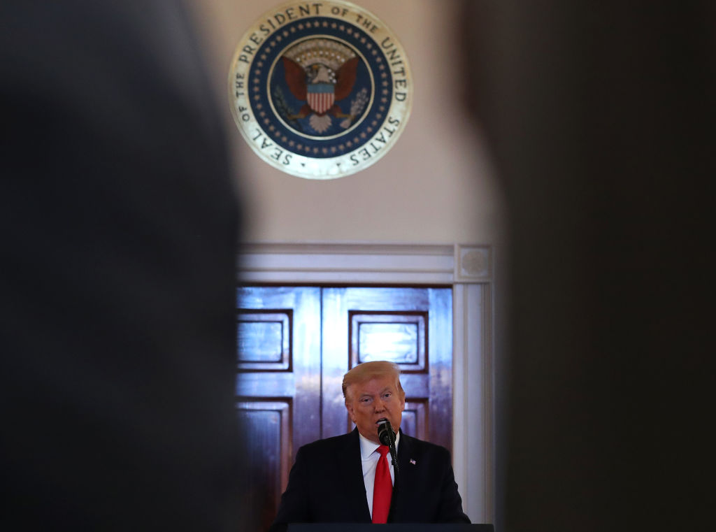 President Trump Delivers Remarks At Spirit Of America Showcase